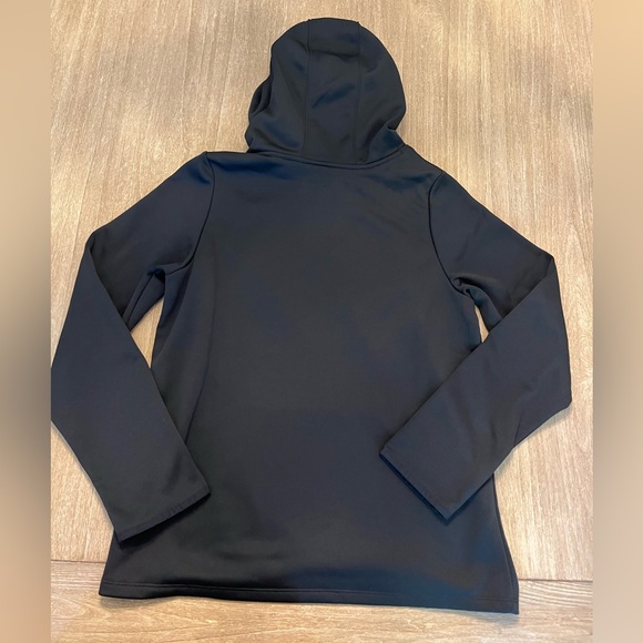 NWT! New Under Armour Sparkle Logo Hoodie/Black-Girls size large - Picture 3 of 6